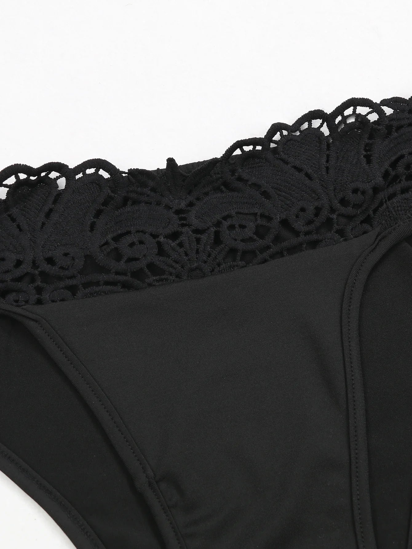 Halle Black Lace Three Piece Swimsuit for Stylish Women - Love Salve