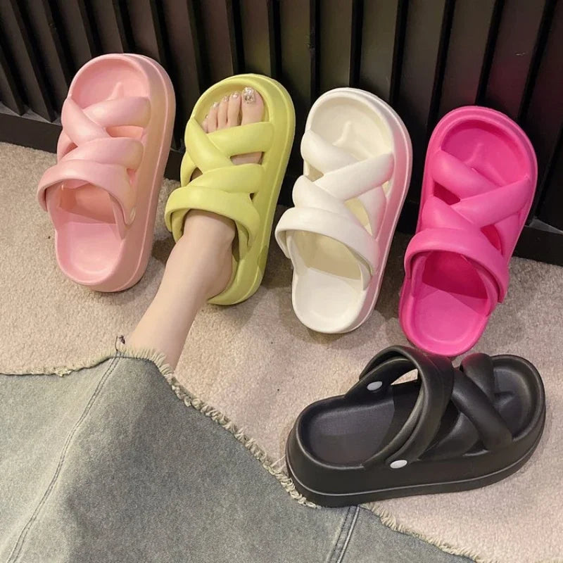 Thick Sole Heightened Comfortable Women's Sandals for Summer - Love Salve