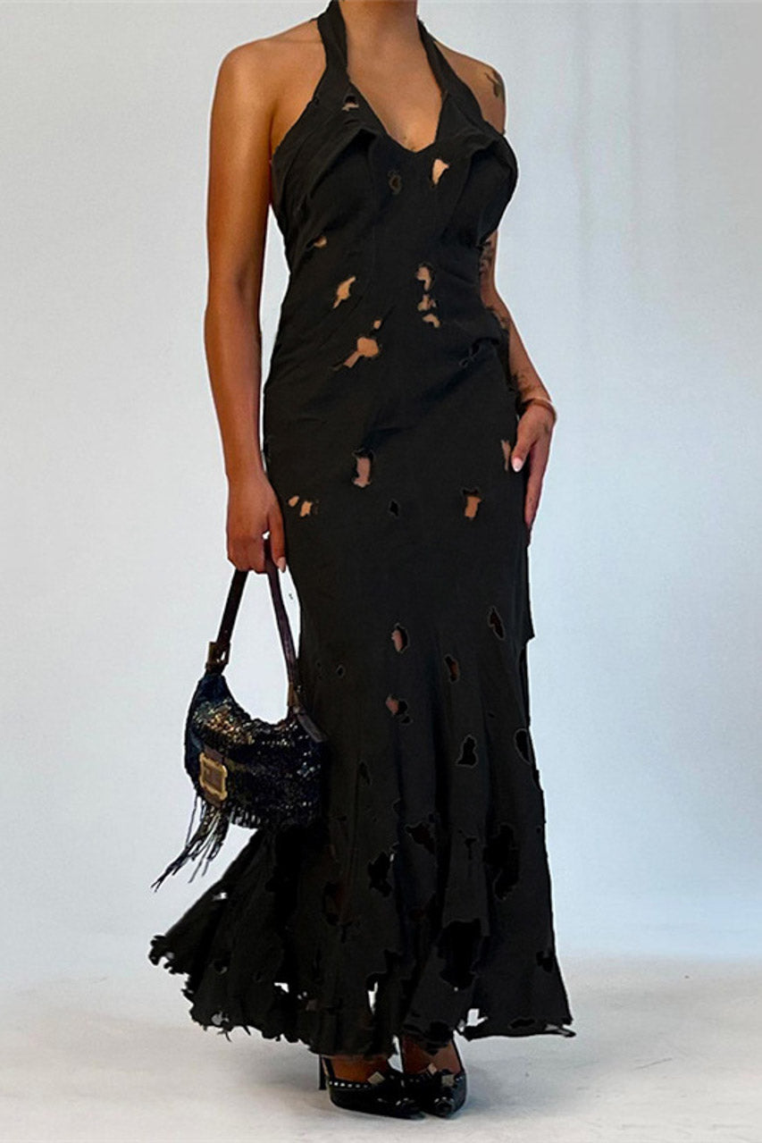 3wishes Tattered Maxi Lingerie Dress