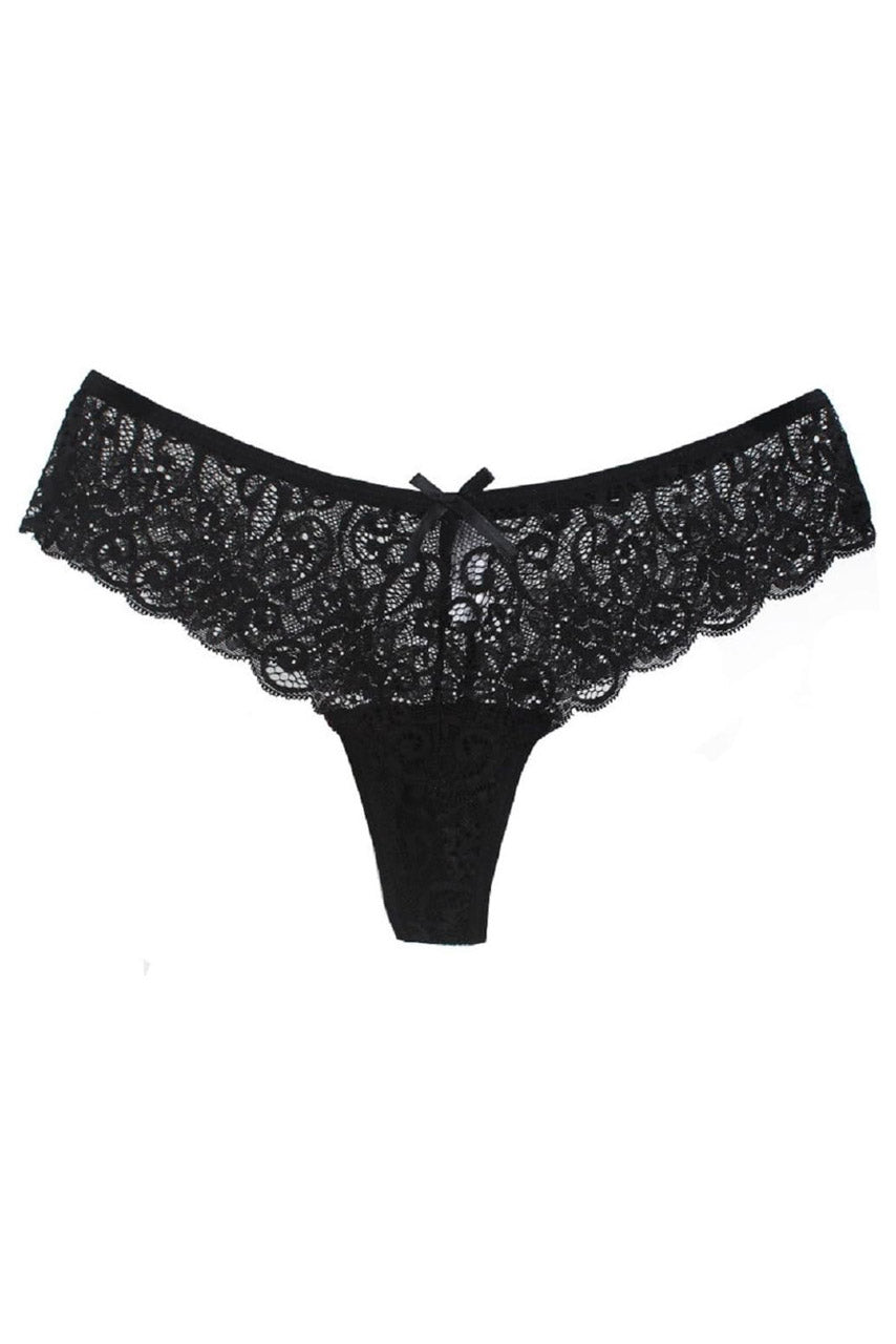 3wishes.com Apparel & Accessories > Lingerie - Lace Thong Panty - Premium Quality