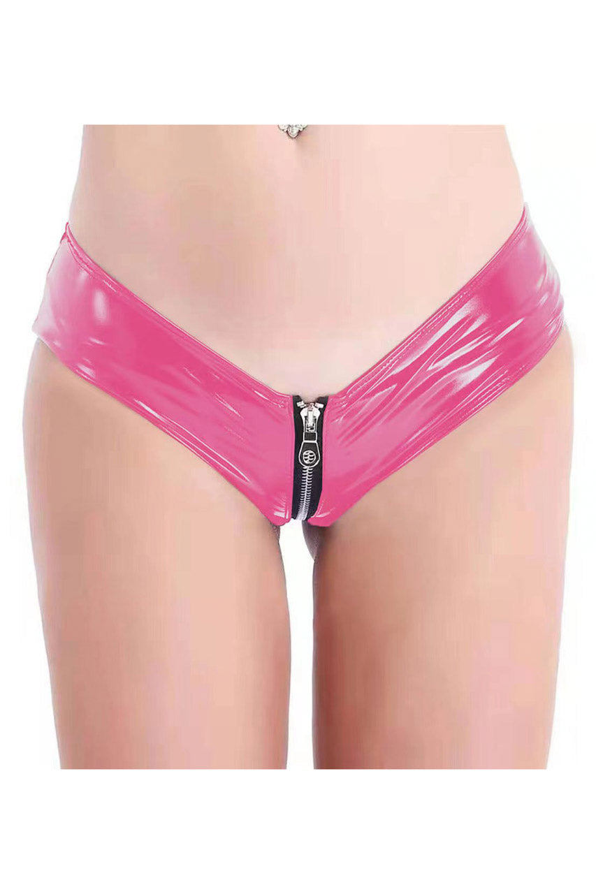3wishes.com Apparel & Accessories > Lingerie - Vinyl Zipper Panty - Premium Quality
