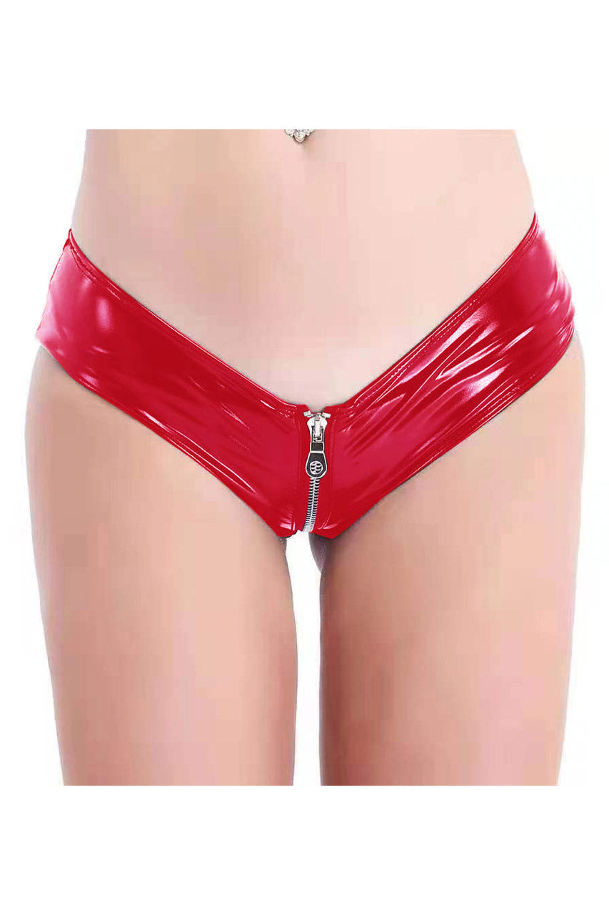 3wishes.com Apparel & Accessories > Lingerie - Vinyl Zipper Panty - Premium Quality