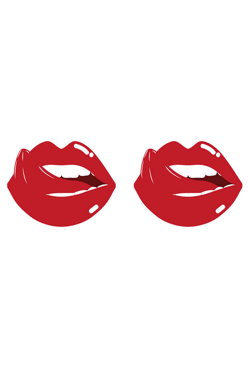3Wishes: Red Lip Pasties - Sexy Lingerie