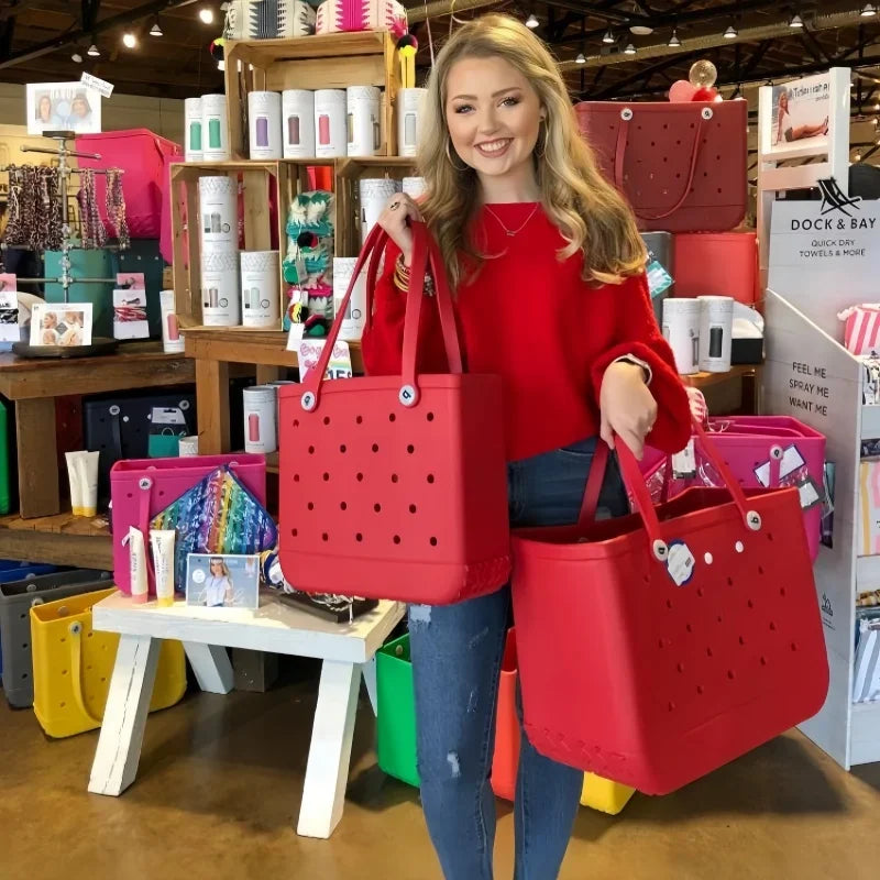 EVA Rubber Waterproof Fashion Beach Bags for Stylish Outings - Love Salve