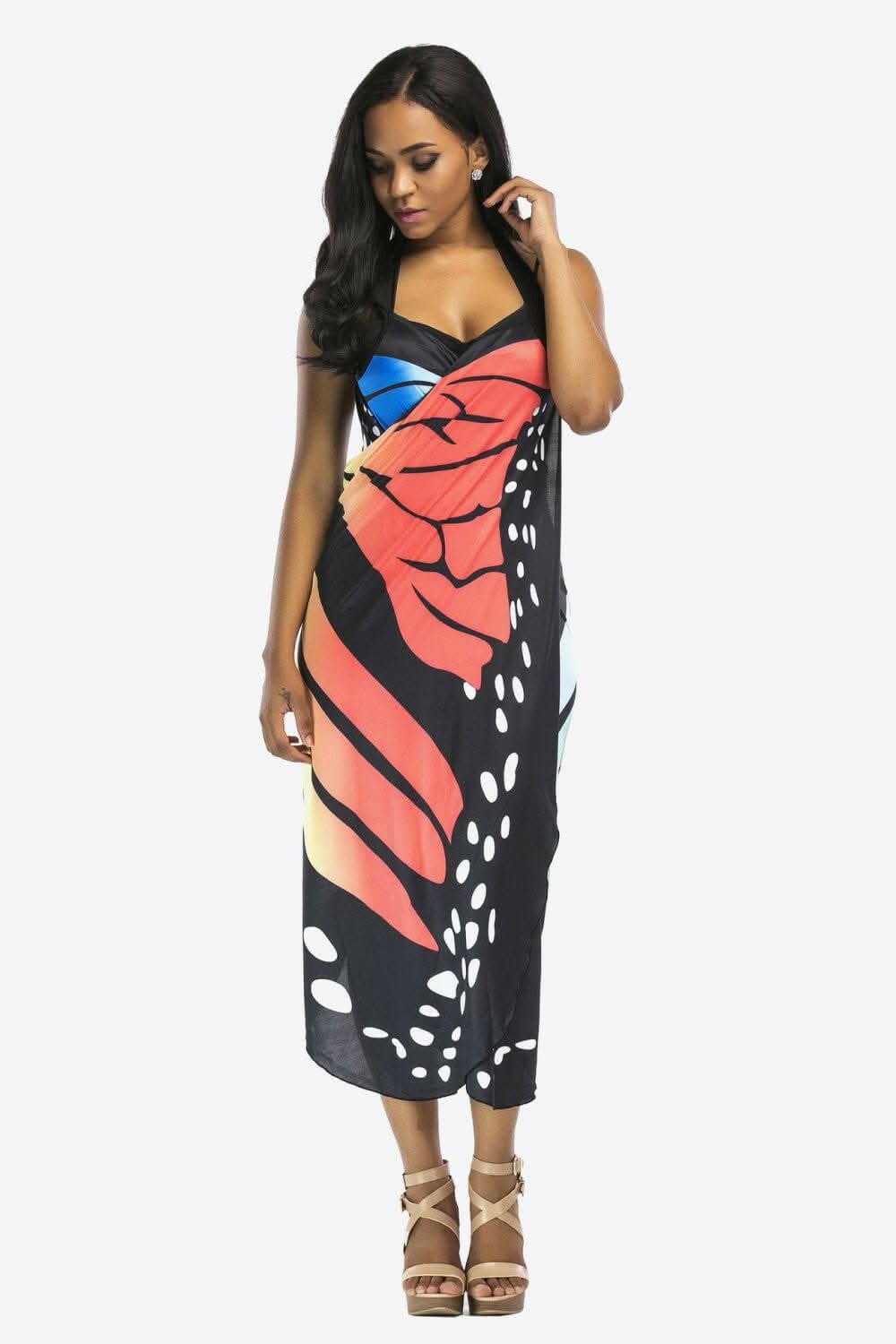 Sheer butterfly cover-up dress - Love Salve
