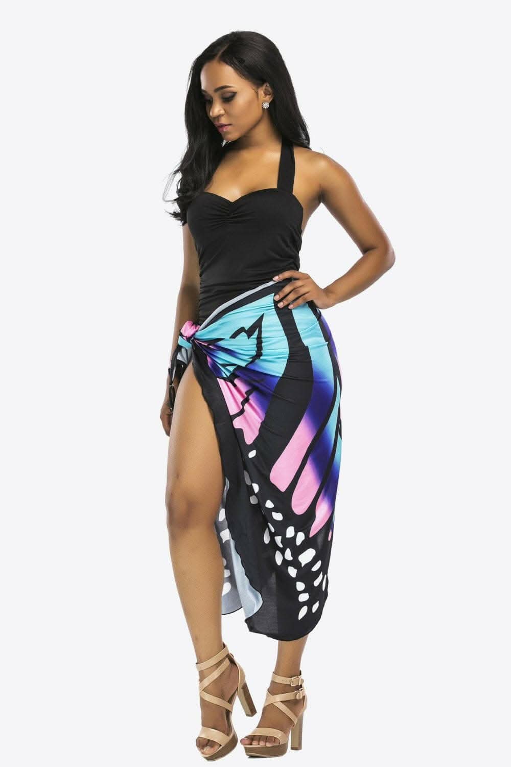 Sheer butterfly cover-up dress - Love Salve