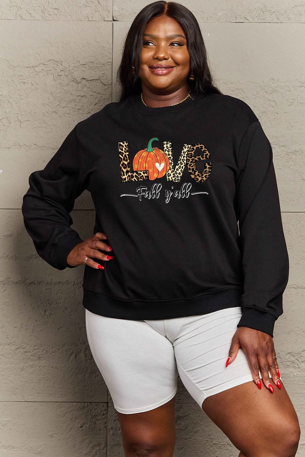 Simply Love fall graphic sweatshirt