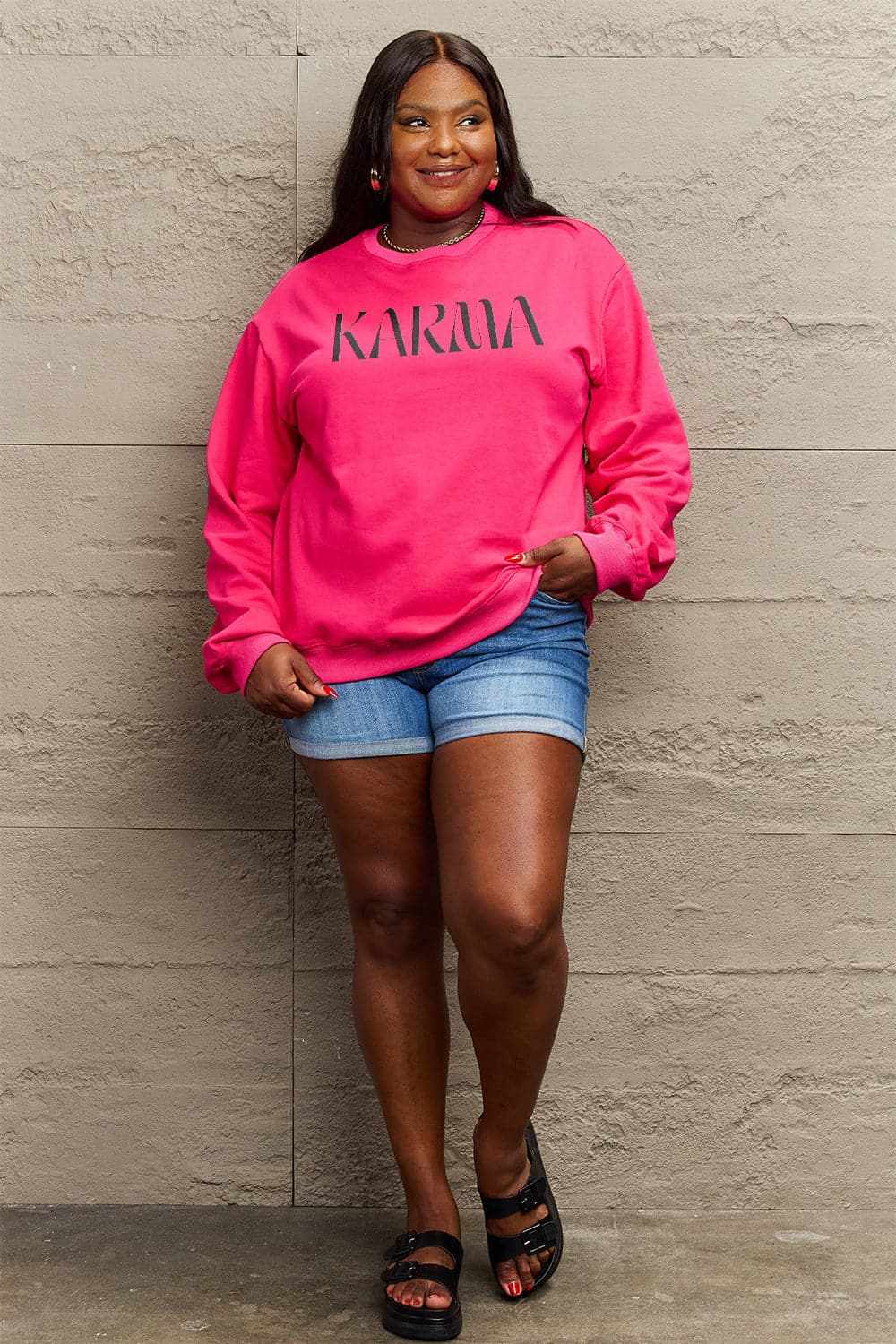 Simply Love karma graphic top - Love Salve