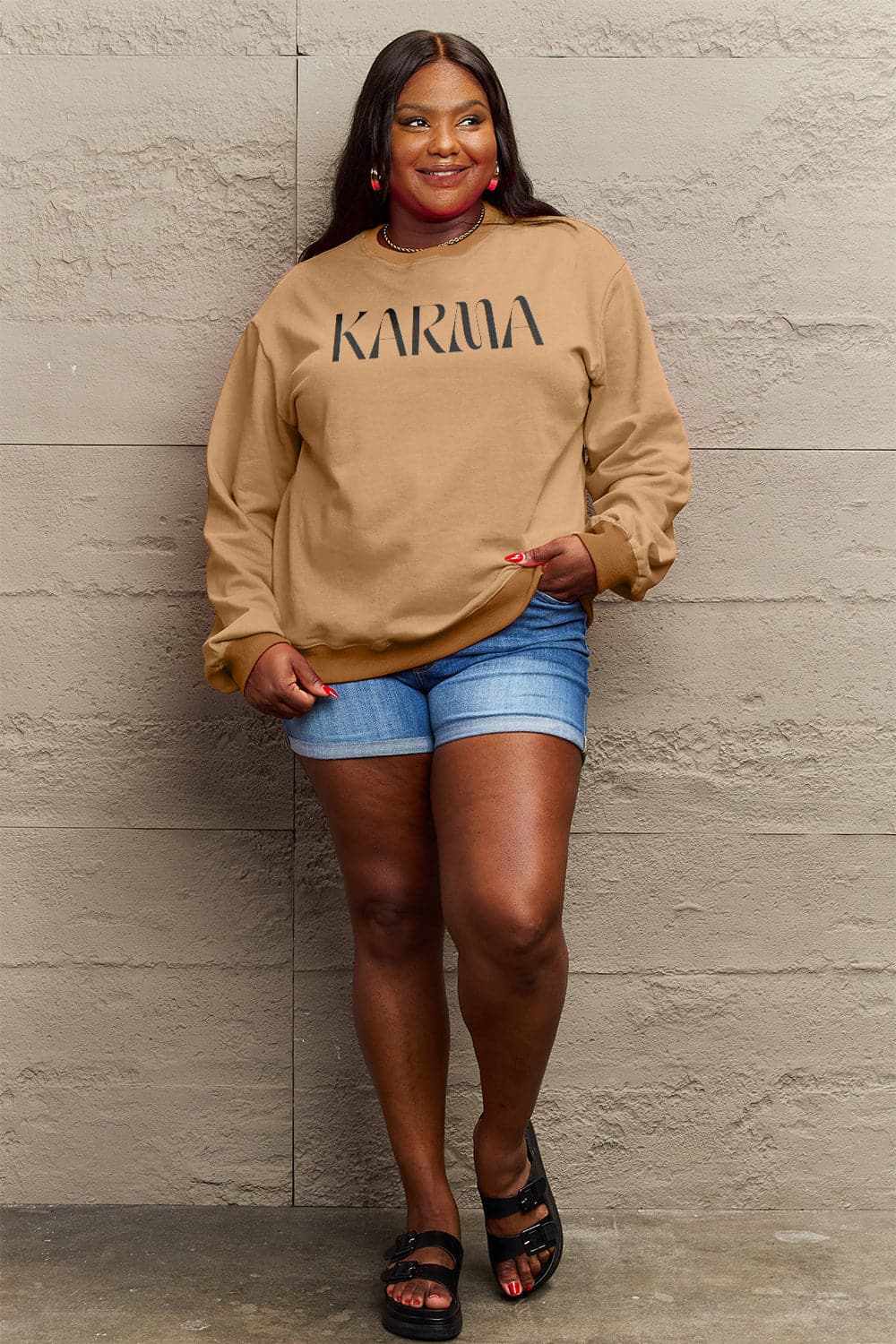 Simply Love karma graphic top - Love Salve