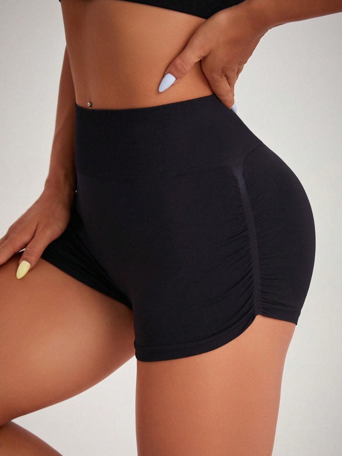 Stylish High Waist Active Shorts