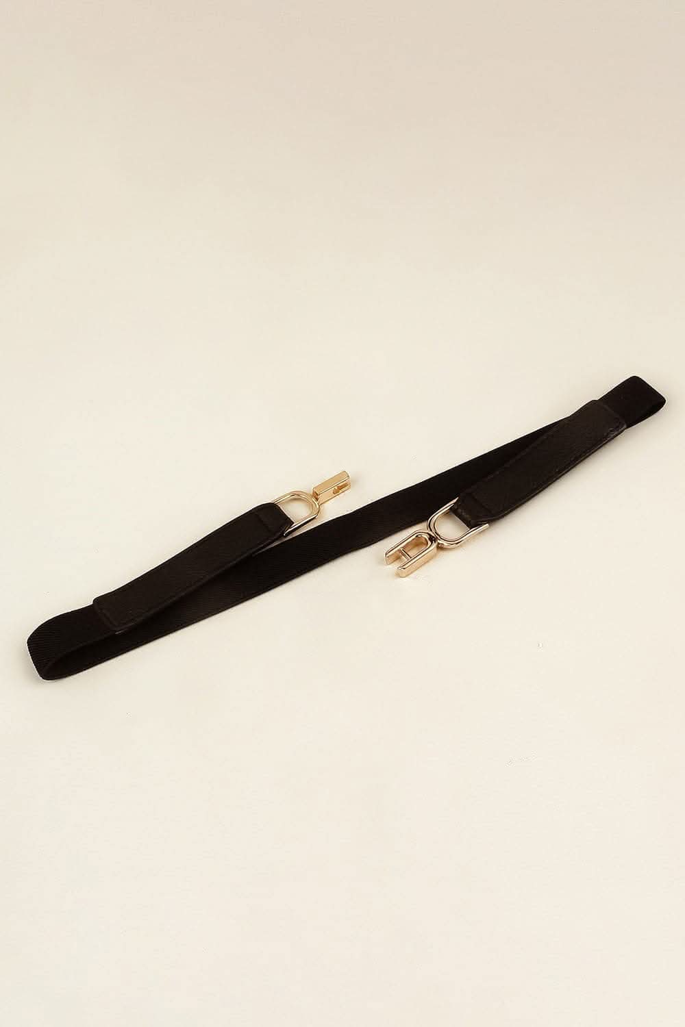 Stylish PU elastic belt with alloy buckle