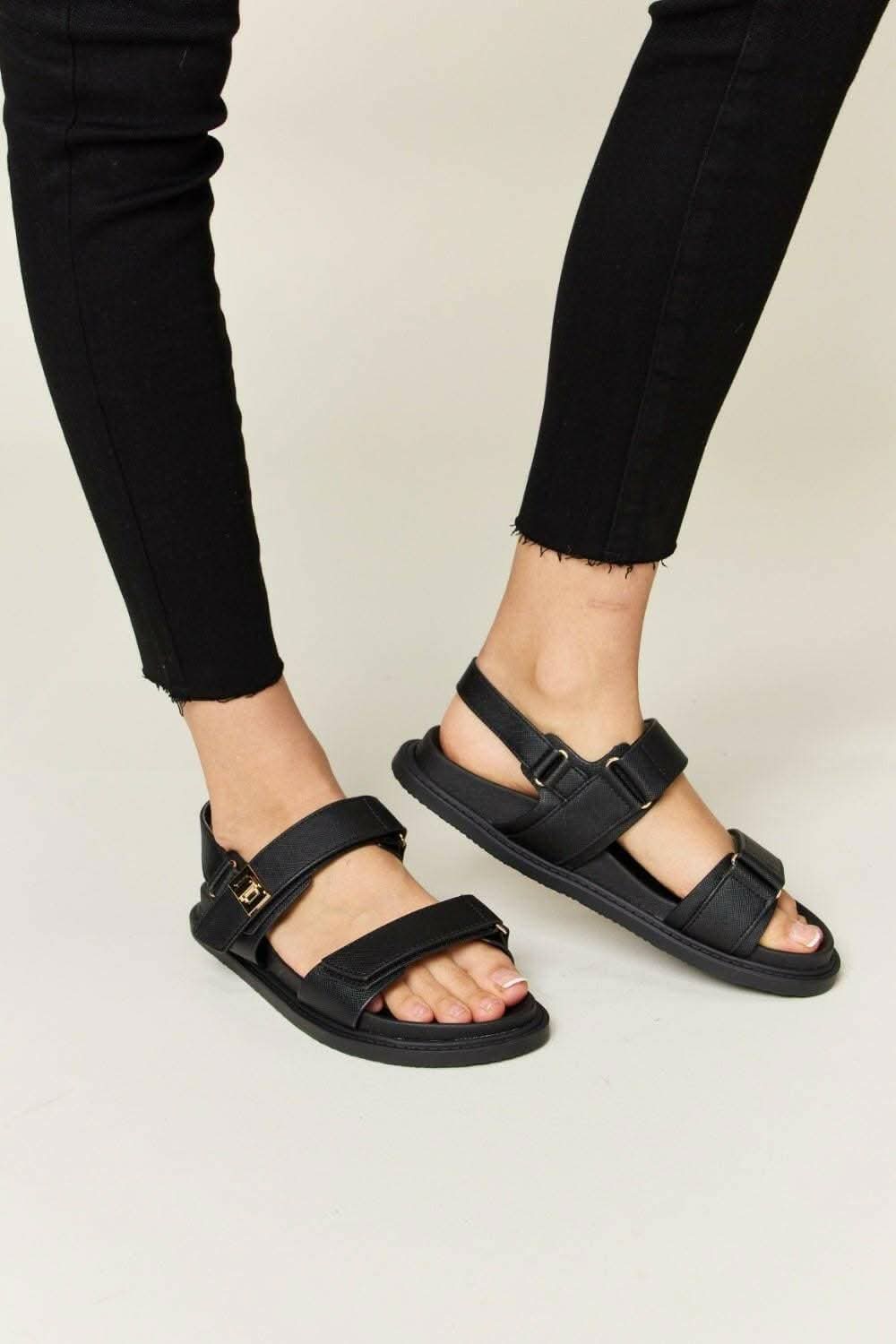 Summer Vibes Velcro Strappy Sandals by WILD DIVA - Love Salve