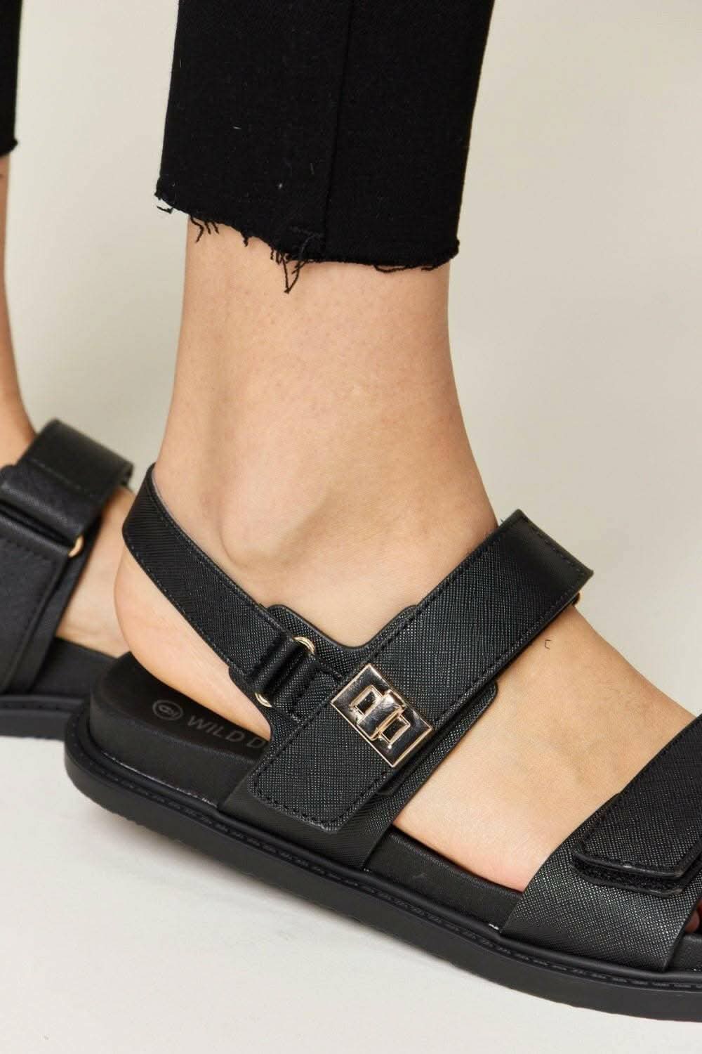 Summer Vibes Velcro Strappy Sandals by WILD DIVA - Love Salve