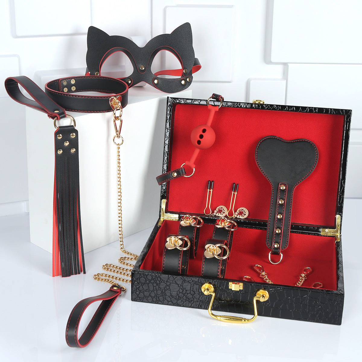 8-Piece Sensual Pleasure Box - Product side view Sex Toys by Hello.LA.Girl