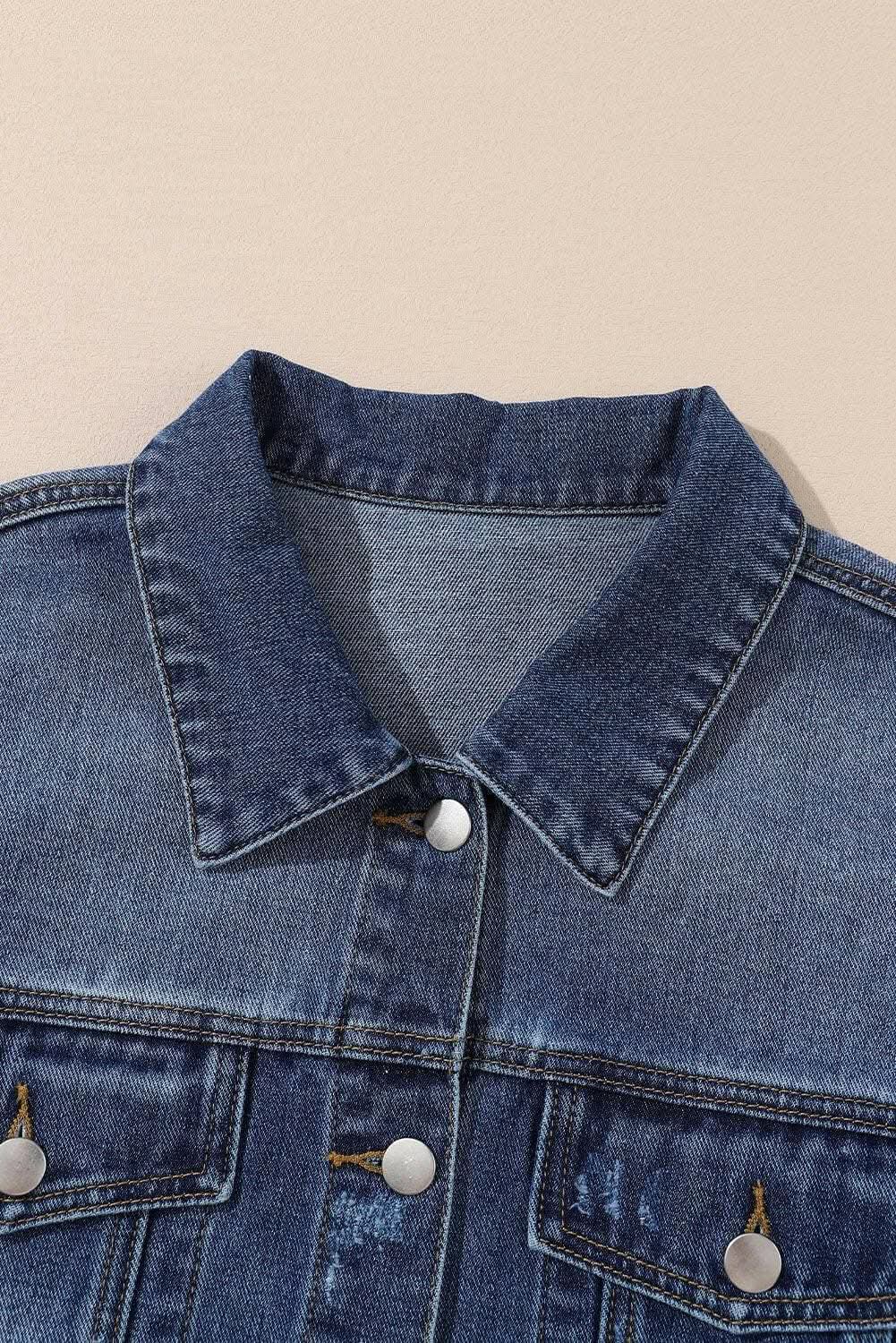 Trendy Plus Size Denim Jacket