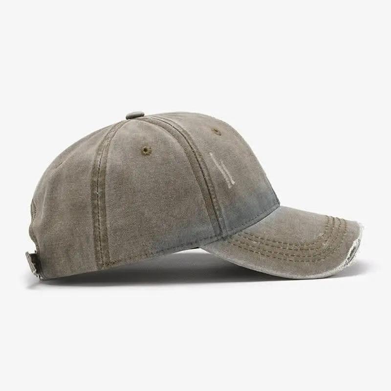 Trendy distressed cotton cap - Love Salve