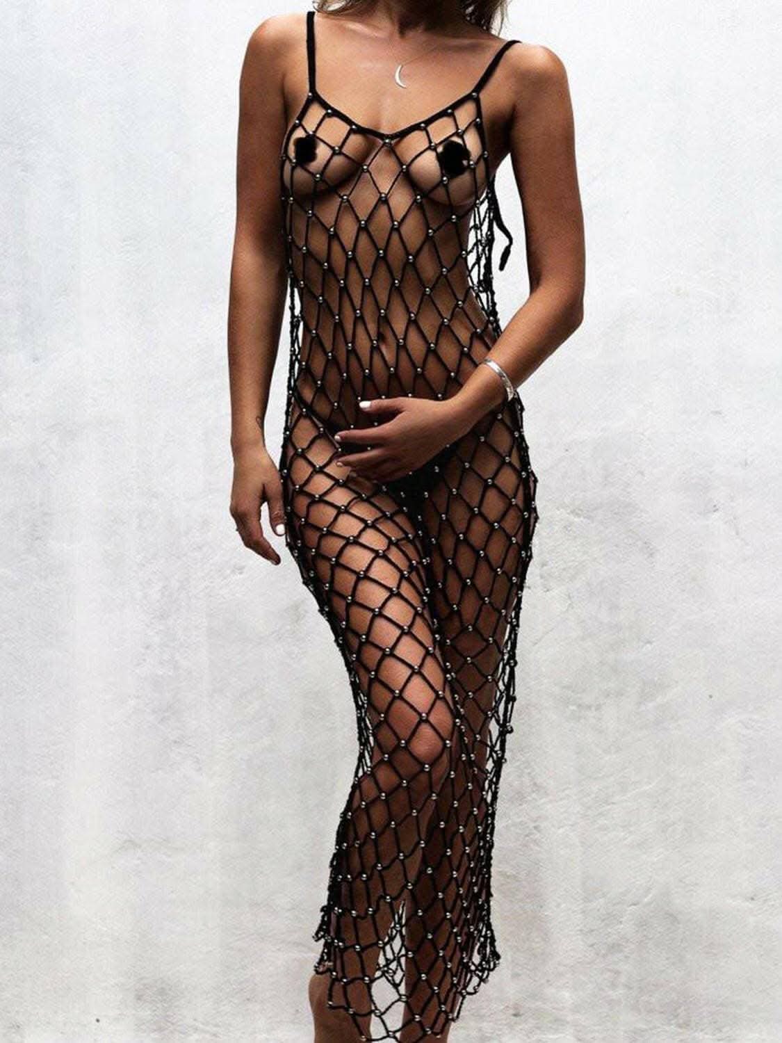 Trendy sheer cutout top - sizes S-XL