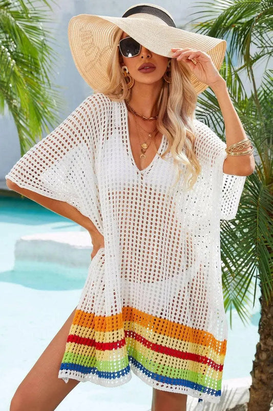 Vibrant crochet beach cover-up - Love Salve