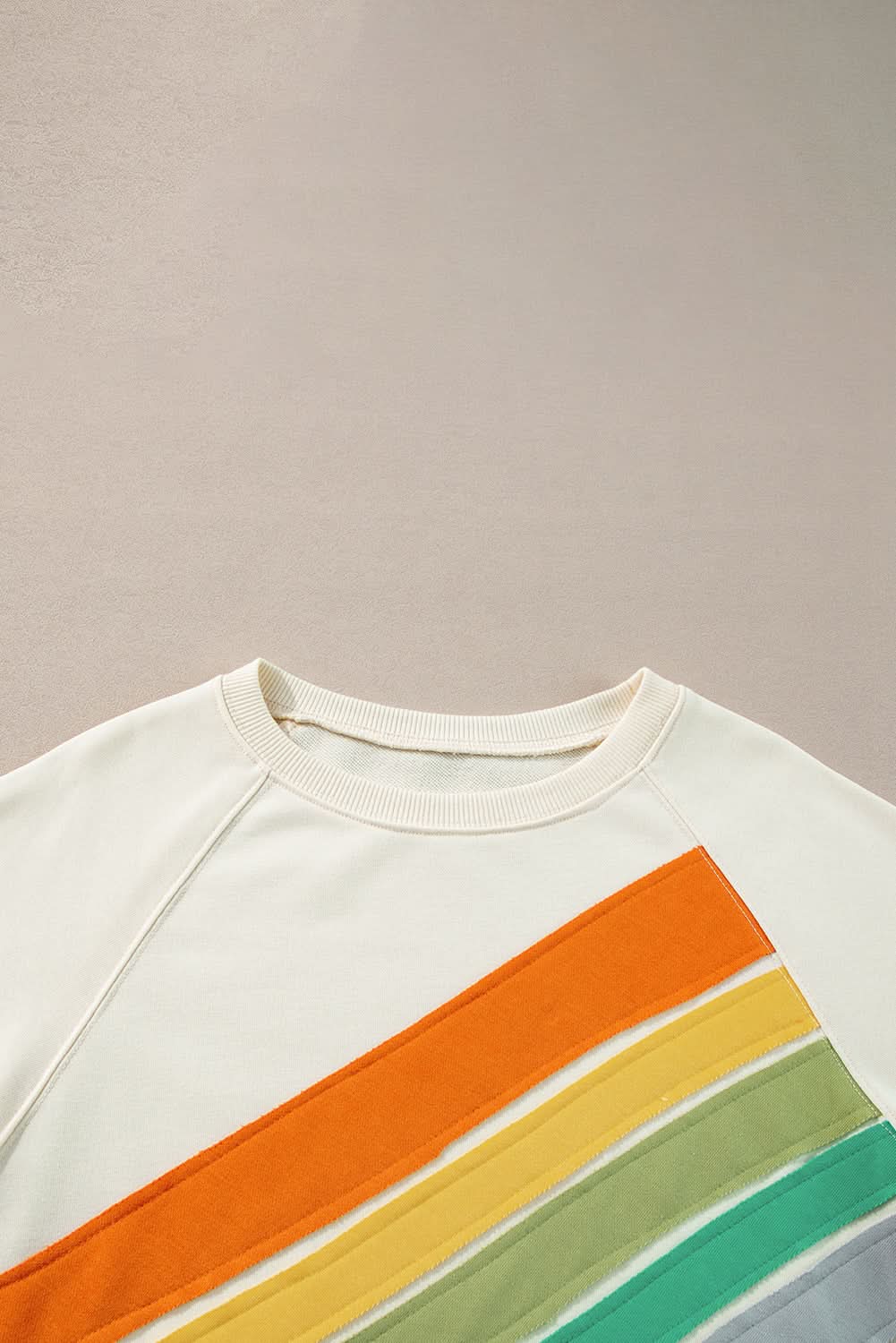 Vibrant plus size rainbow sweatshirt - Love Salve