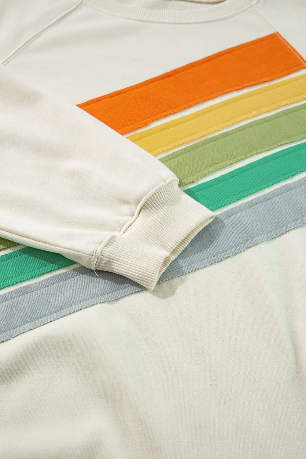Vibrant plus size rainbow sweatshirt - Love Salve