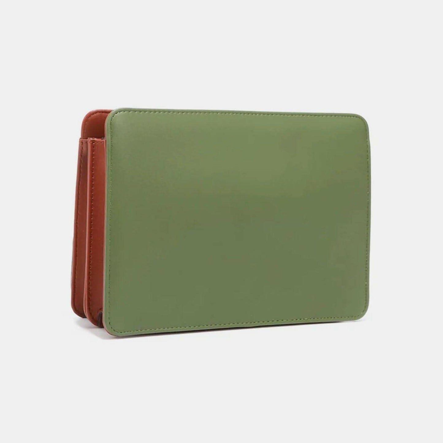Vibrant vegan leather crossbody bag