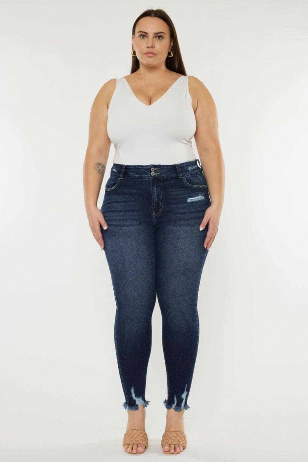 Vintage charm high waist jeans by Kancan - Love Salve