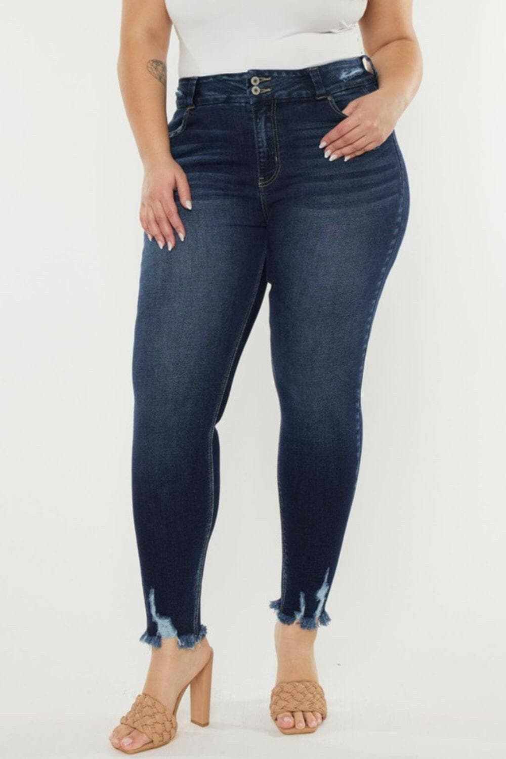 Vintage charm high waist jeans by Kancan - Love Salve