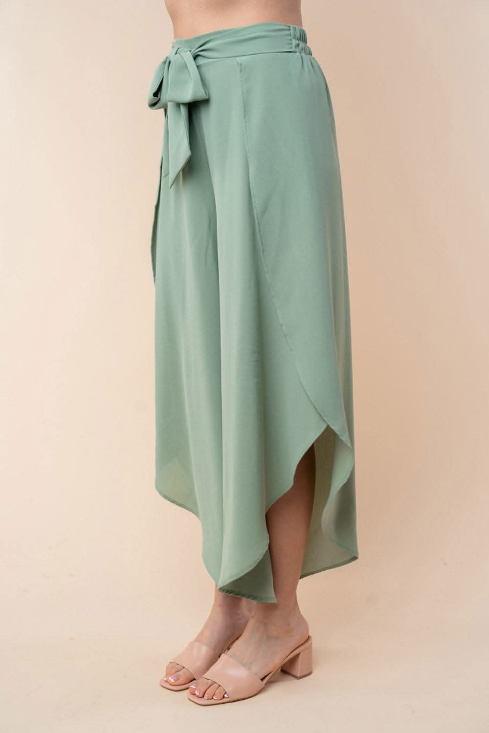 White Birch High Waisted Woven Pants - Love Salve