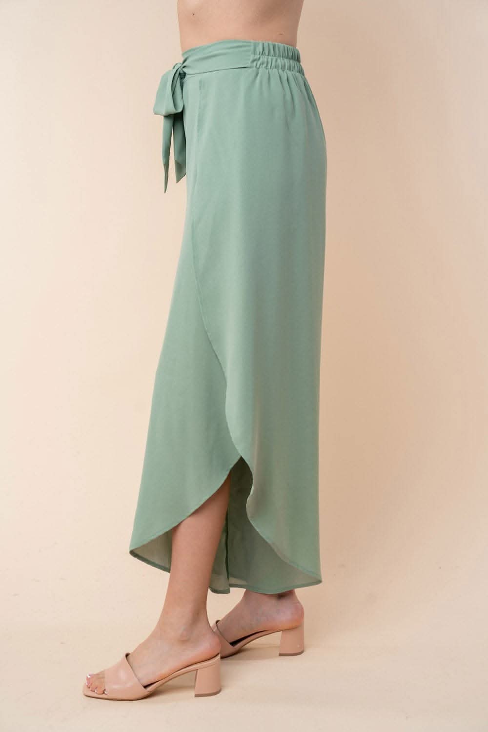 White Birch High Waisted Woven Pants - Love Salve