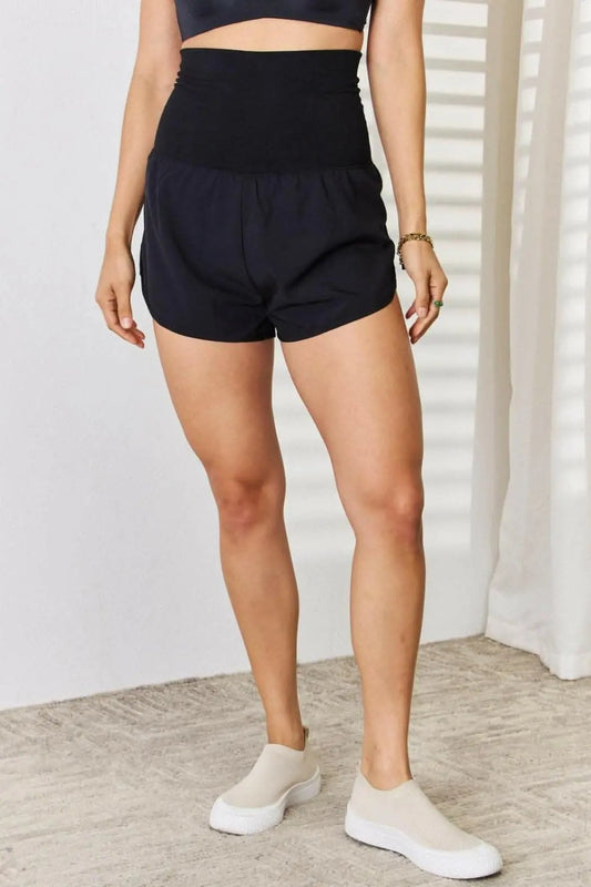 Zenana Full Size High Waist Tummy Control Shorts - Love Salve