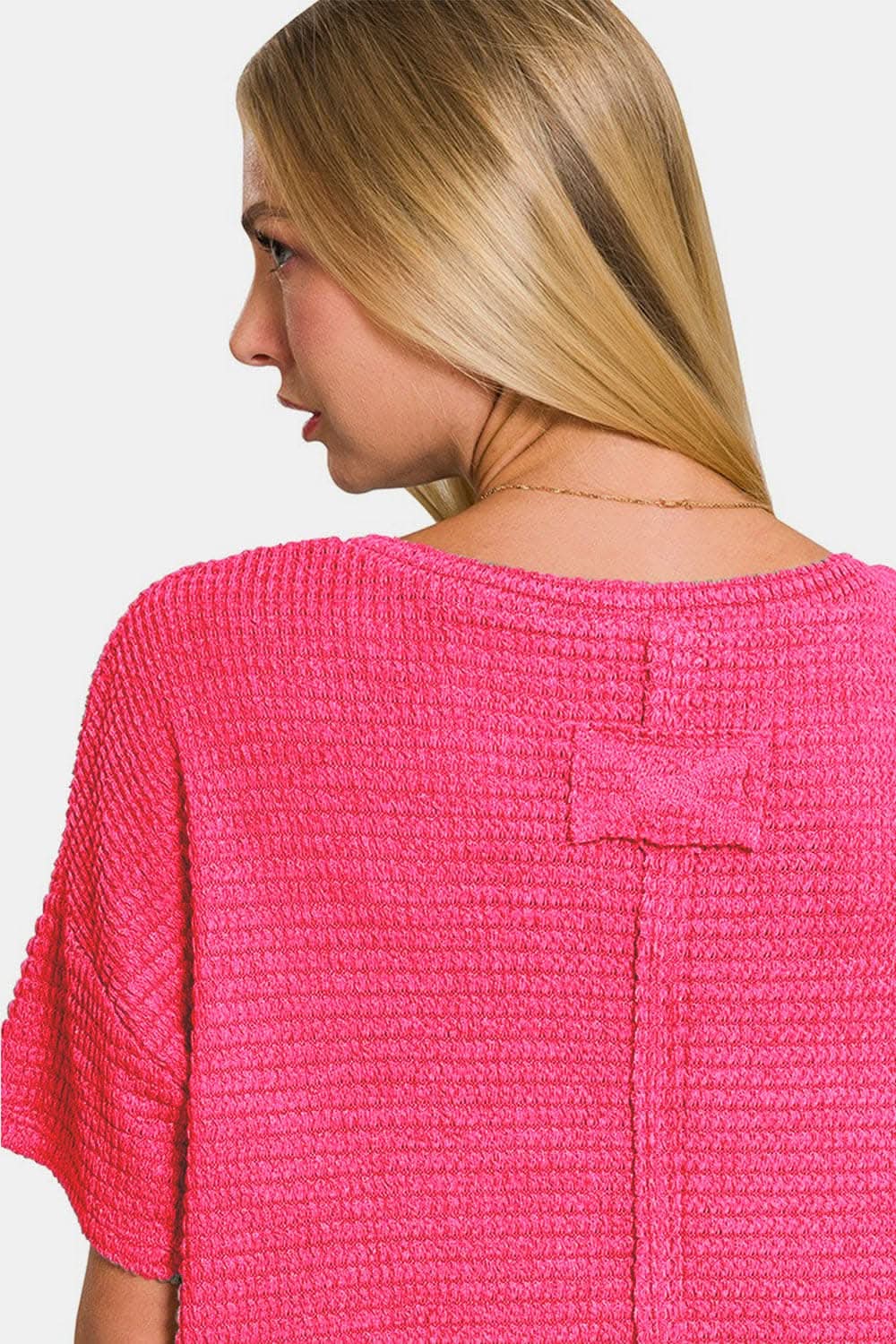 Zenana jacquard knit drop top - Love Salve