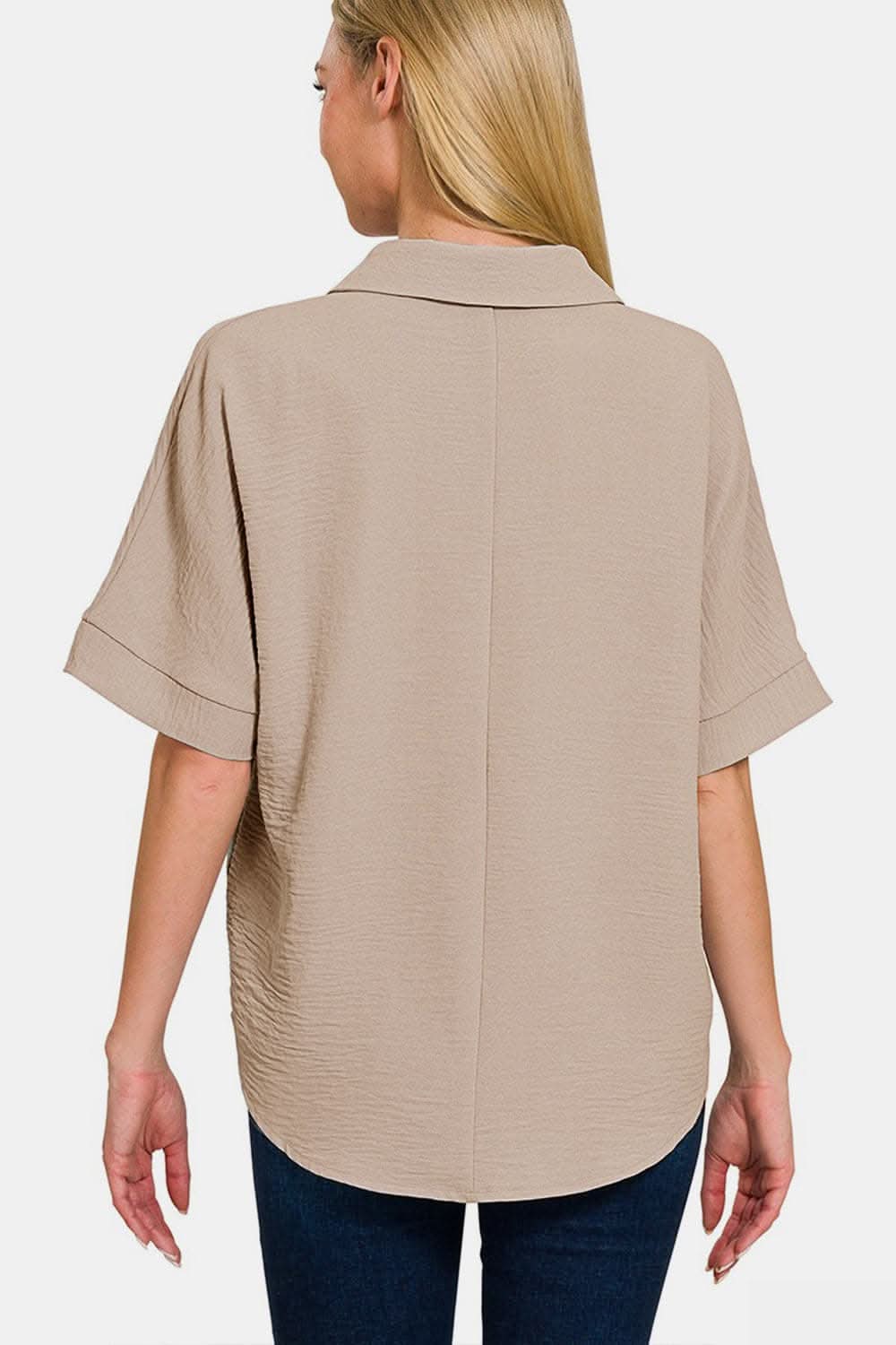 Zenana textured collared top - Love Salve