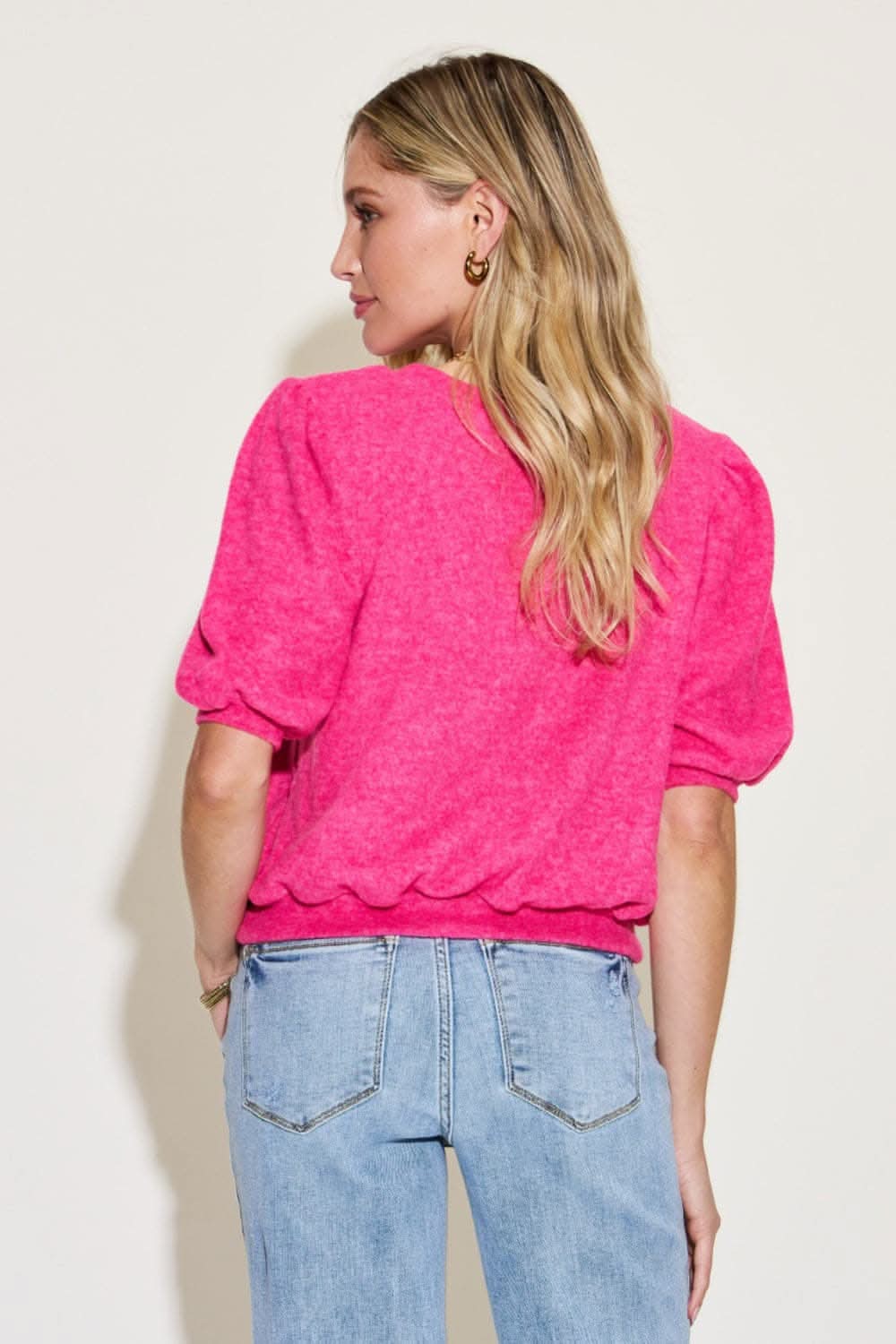 Zenana whimsical lantern sleeve sweater - Love Salve