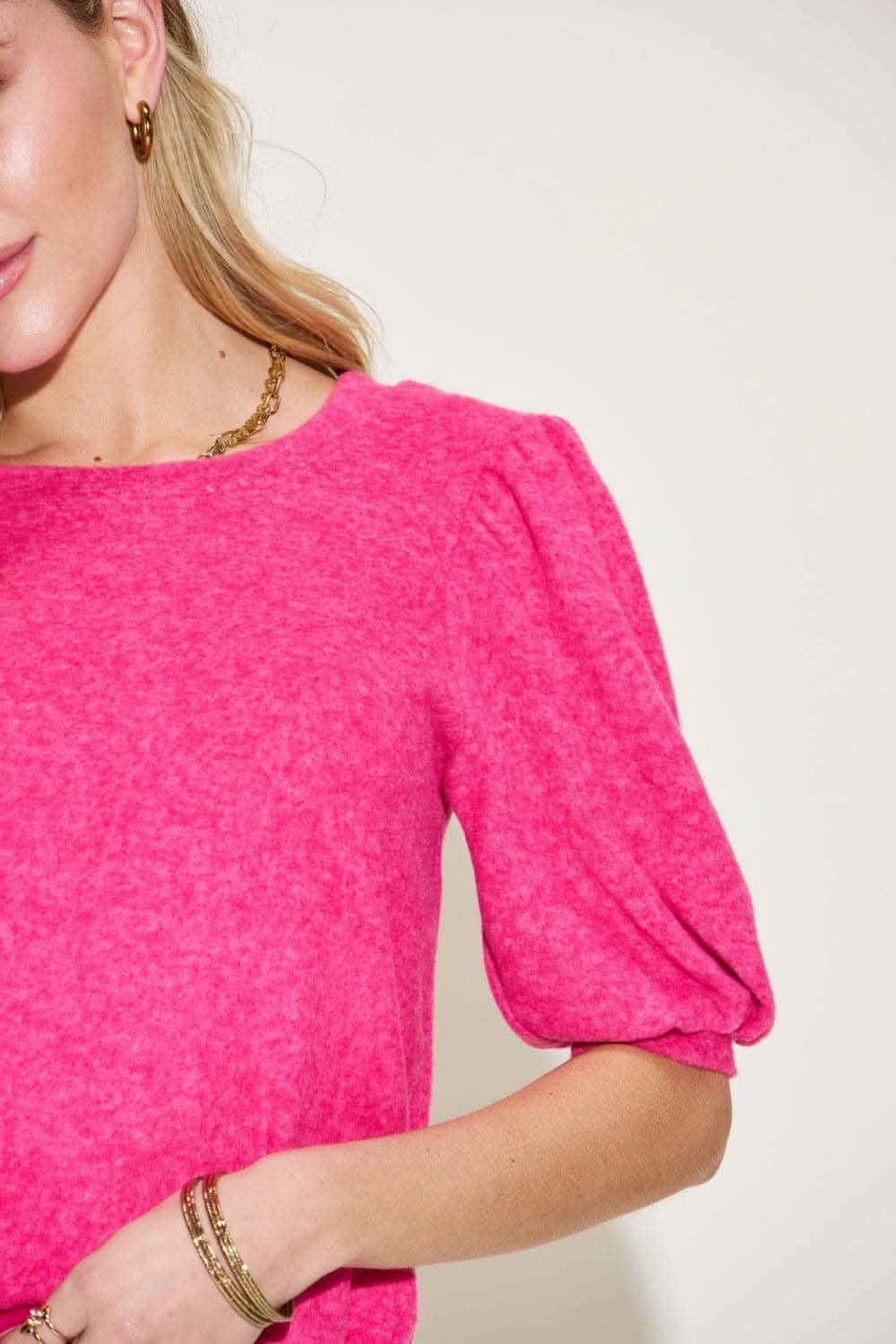 Zenana whimsical lantern sleeve sweater - Love Salve