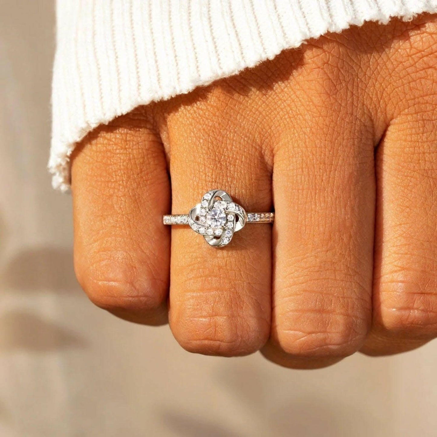 Zircon sterling silver ring - Love Salve