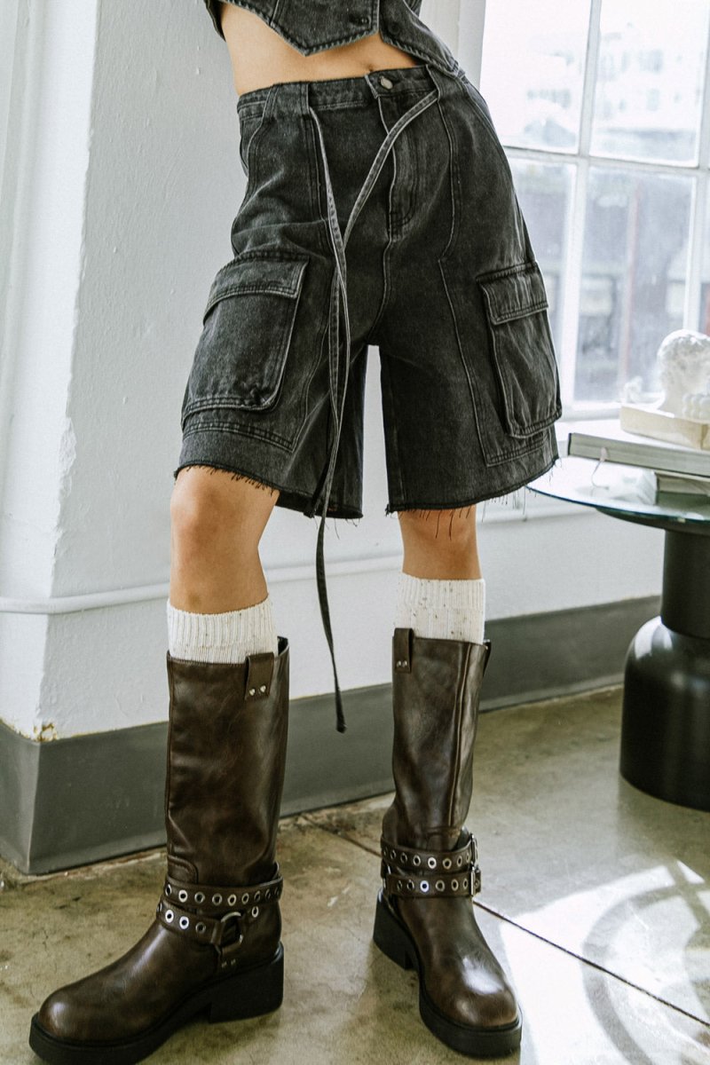 A BETTER DAY DENIM SHORTS - Love Salve