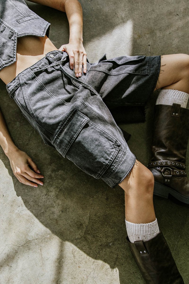 A BETTER DAY DENIM SHORTS - Love Salve