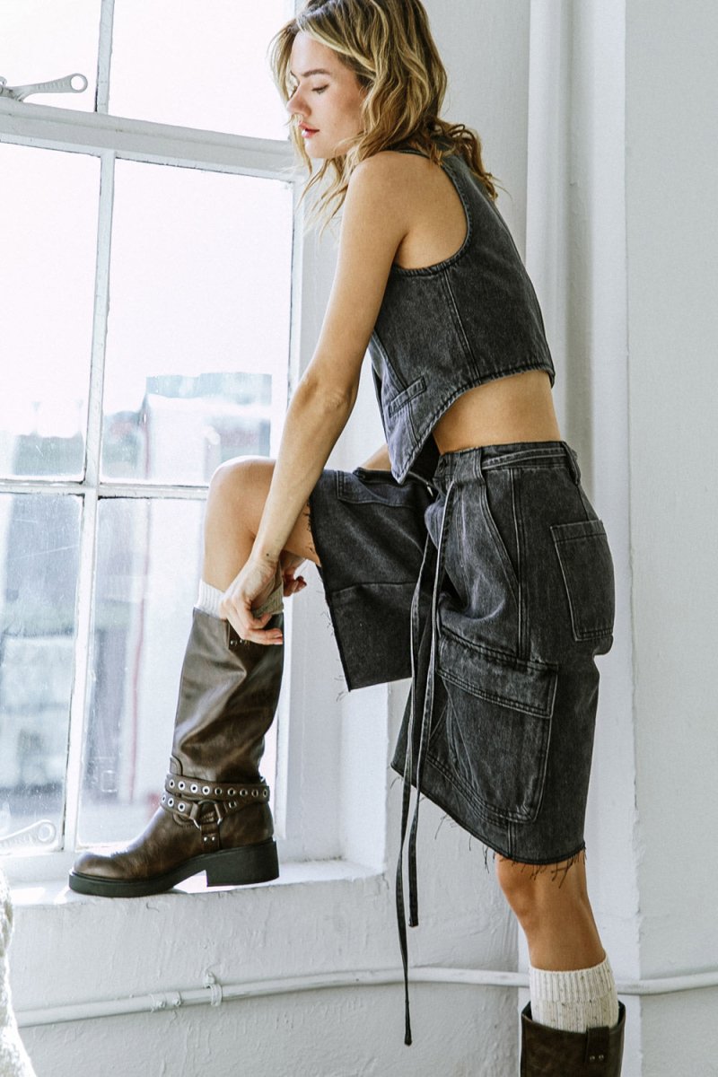 A BETTER DAY DENIM SHORTS - Love Salve