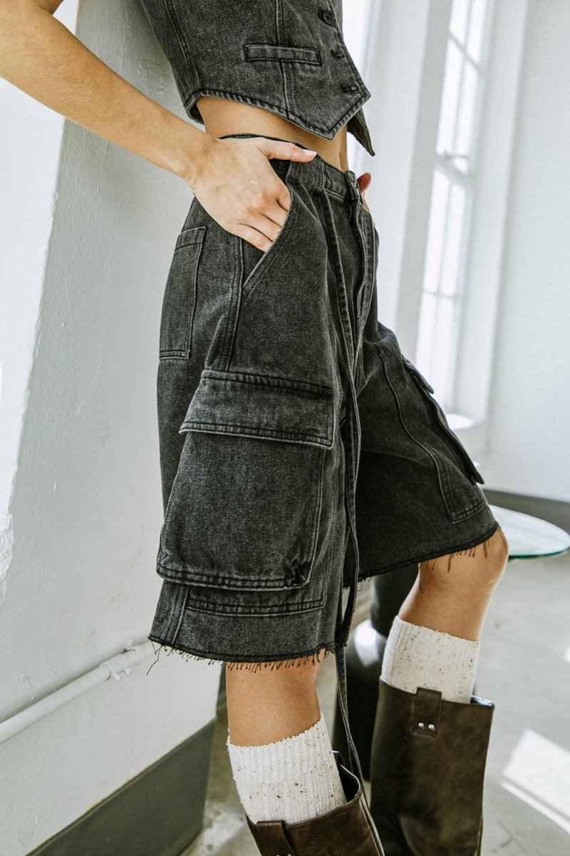 A BETTER DAY DENIM SHORTS - Love Salve