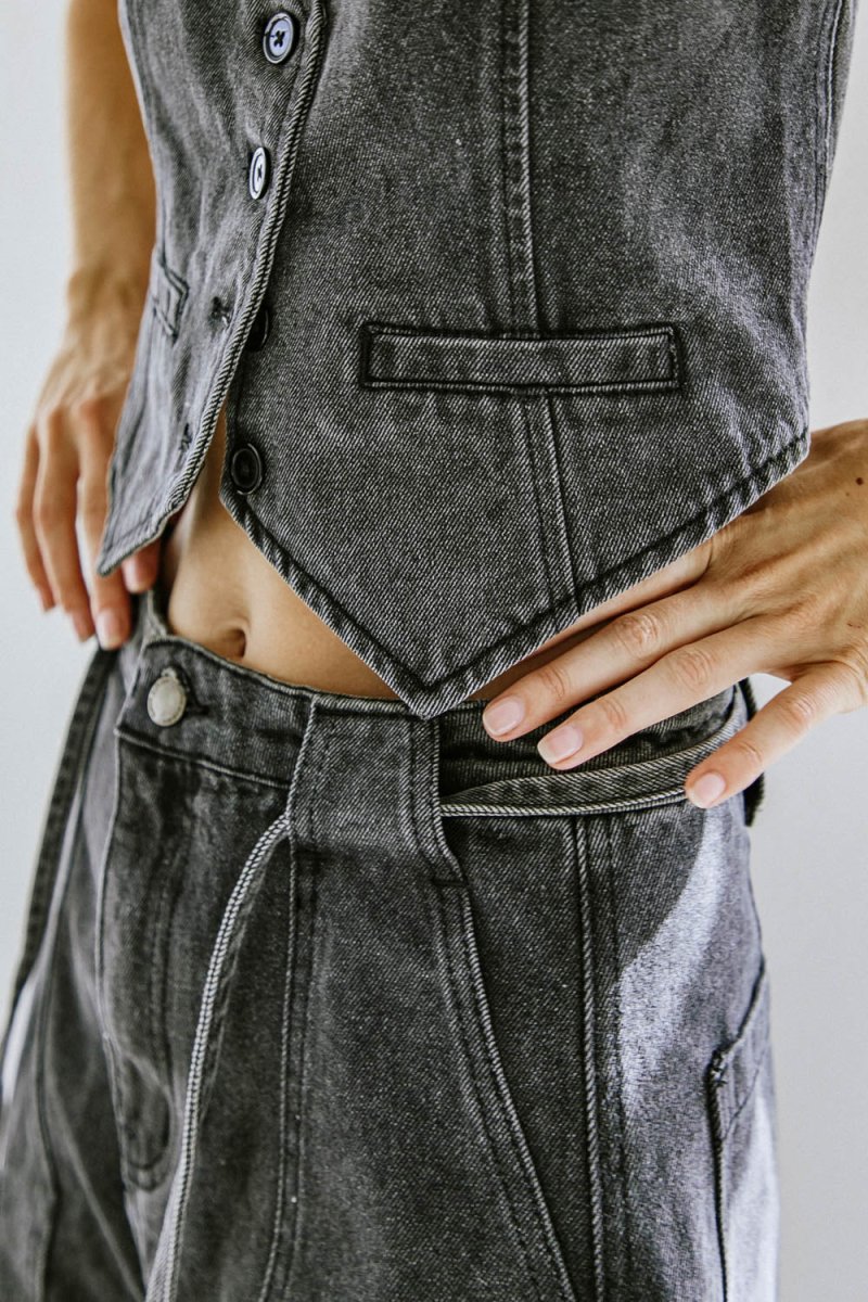 A BETTER DAY DENIM VEST - Love Salve