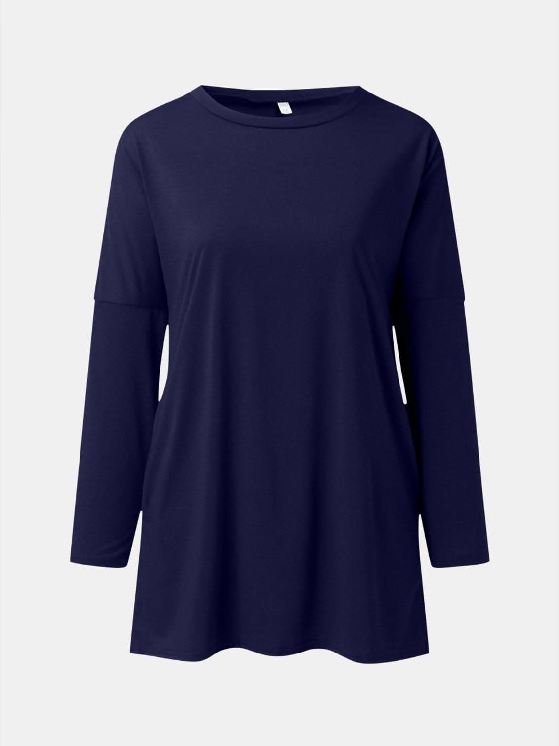 Pocketed long sleeve tee - chic style - Love Salve