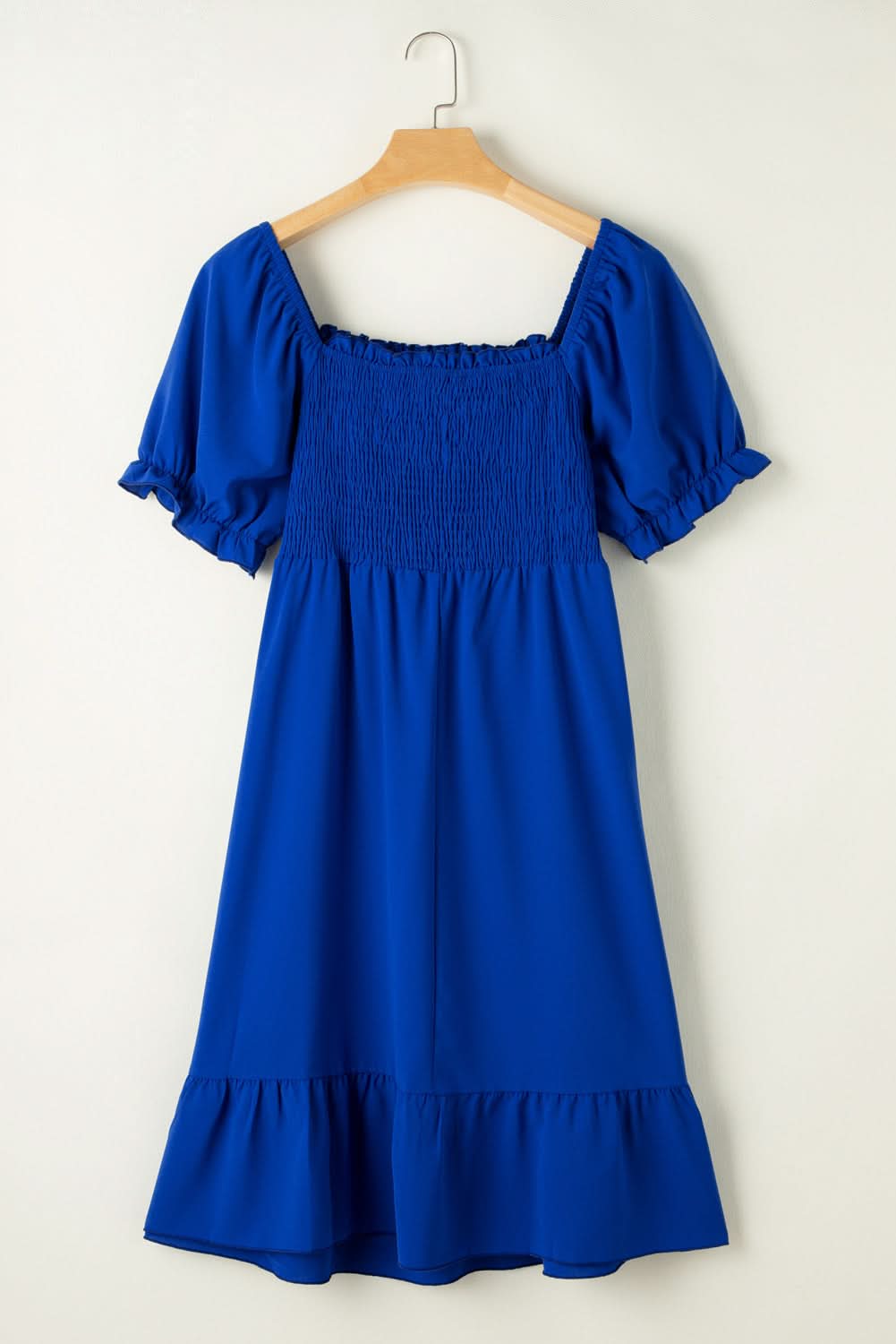 Minivestido talla grande azul oscuro
