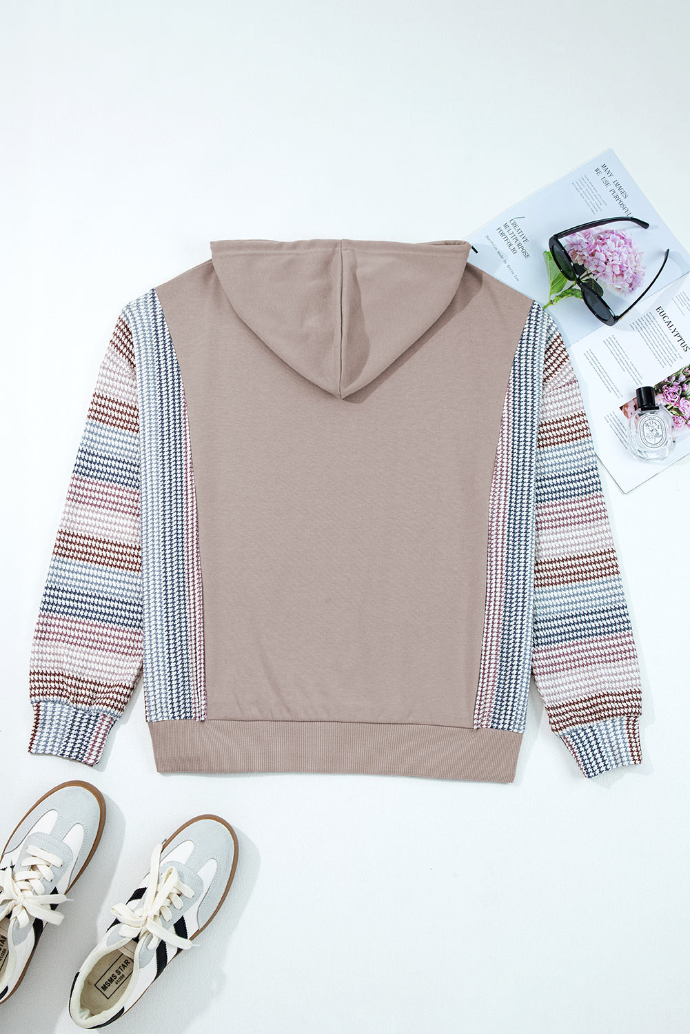 Dune Colorblock Patchwork Baggy Hoodie Oversized Unisex