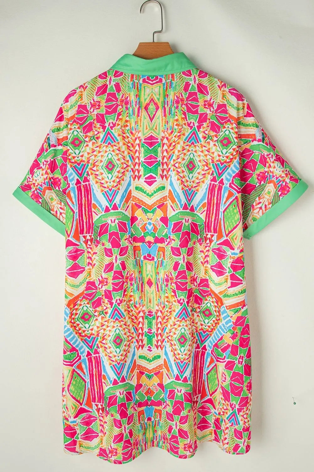 Simply Love: Short Sleeve Button-Down Dress