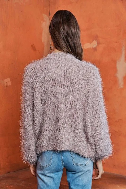 ADORA Fuzzy Sweater Cardigan - Love Salve