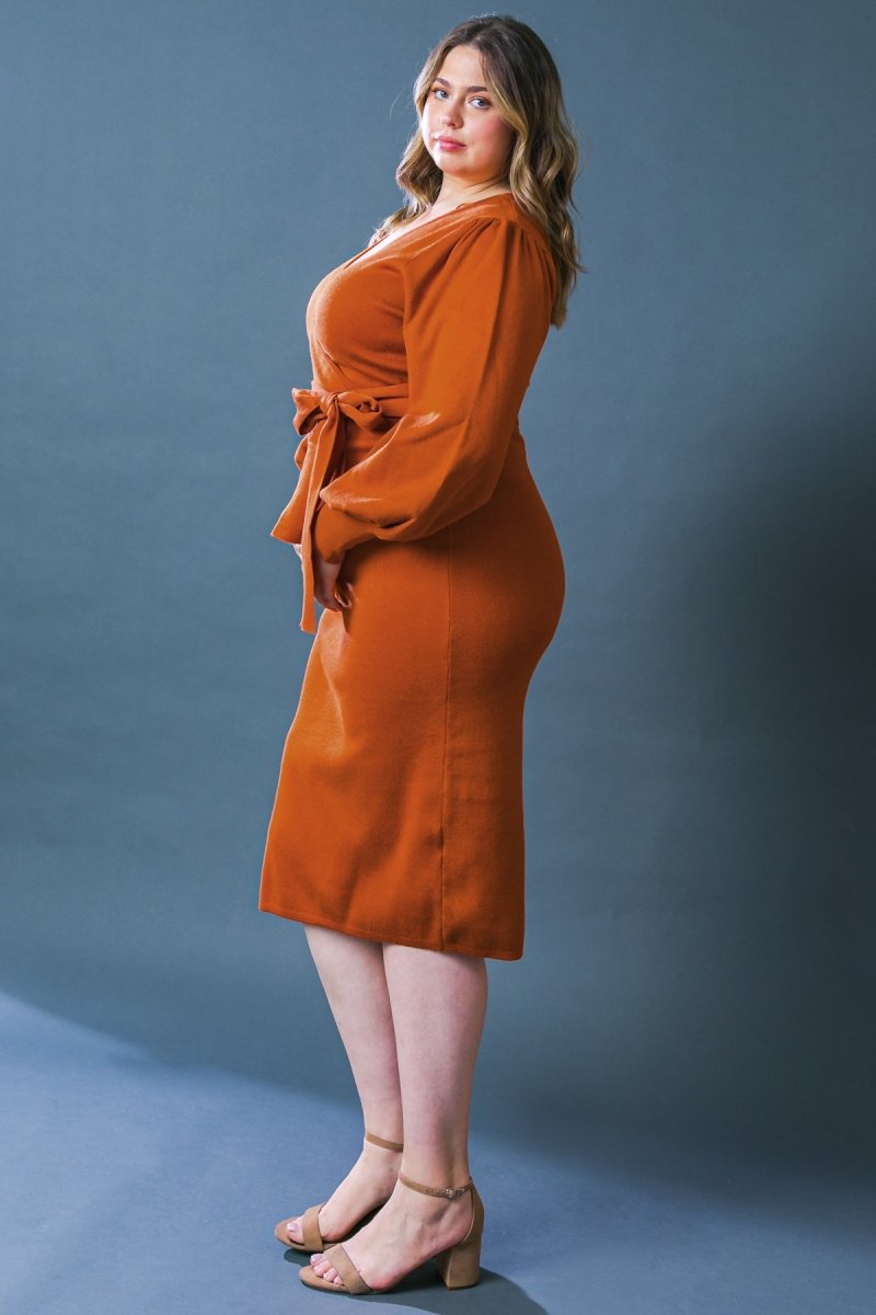 ADORABLE IDEAL SWEATER MIDI DRESS - Love Salve