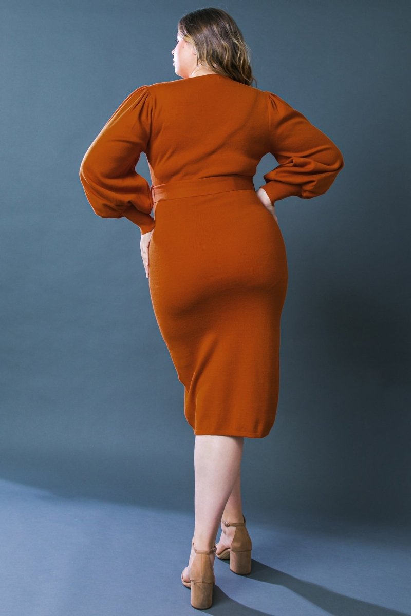 ADORABLE IDEAL SWEATER MIDI DRESS - Love Salve