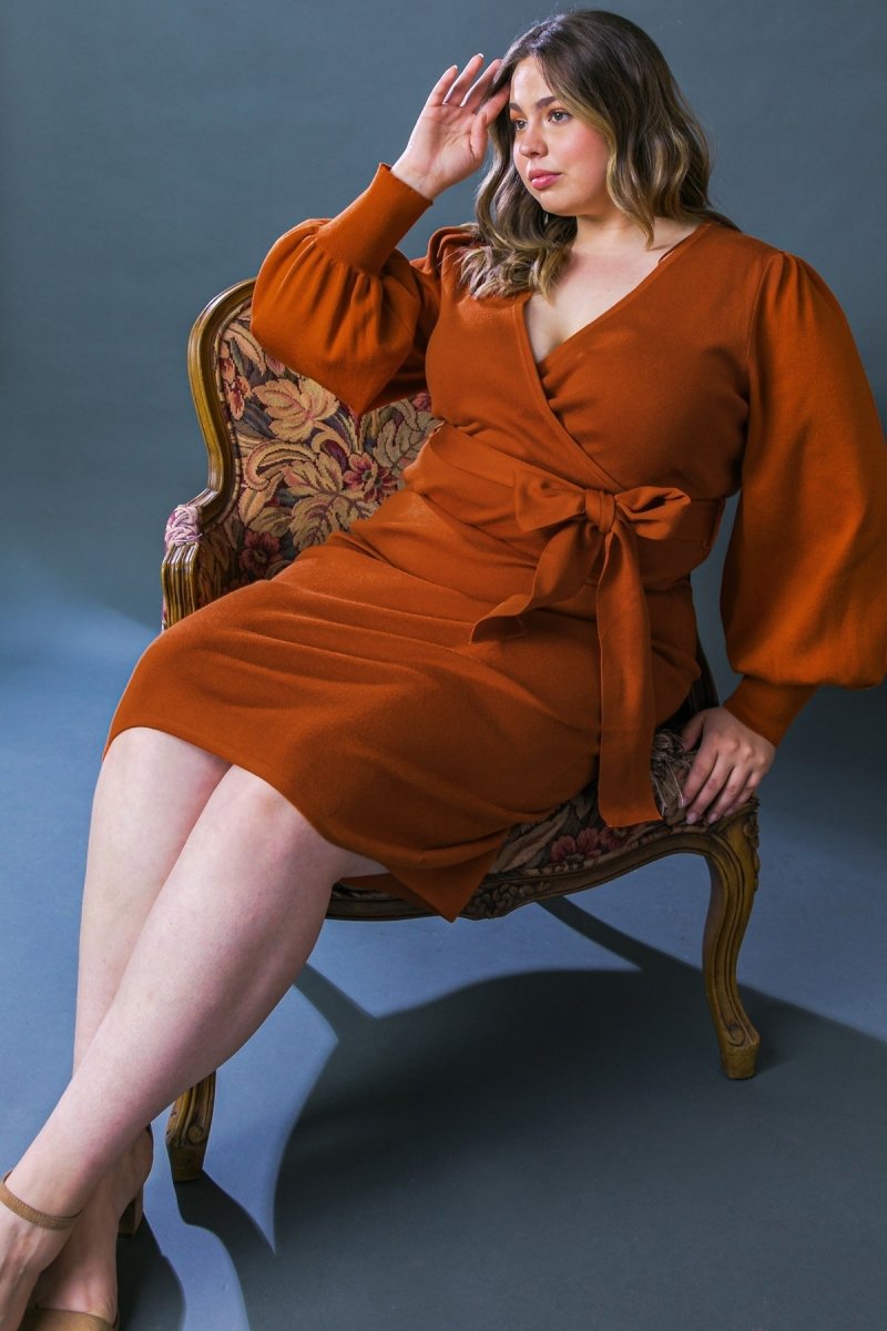 ADORABLE IDEAL SWEATER MIDI DRESS - Love Salve