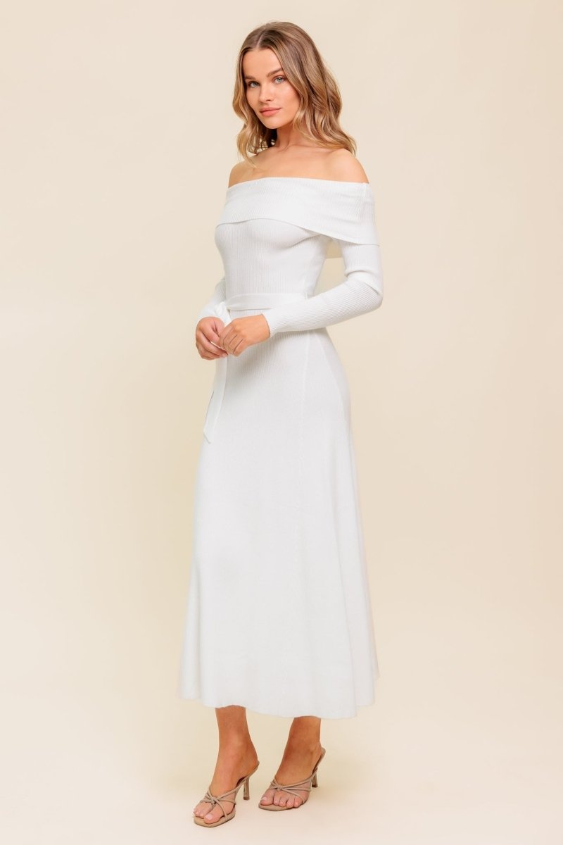 ALL A FANTASY SWEATER MIDI DRESS - Love Salve
