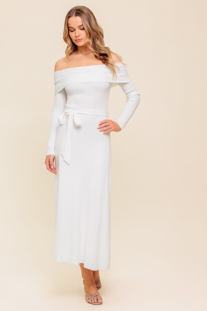 ALL A FANTASY SWEATER MIDI DRESS - Love Salve